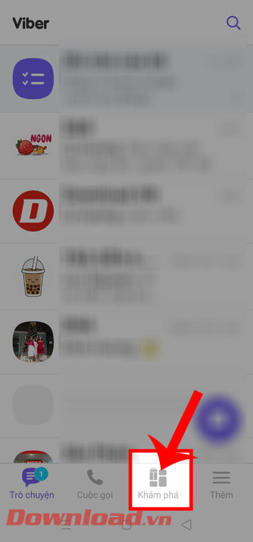 <p><strong>Bước 2: </strong>Trong giao diện chính của ứng dụng, ấn vào mục <strong>Khám phá </strong>ở