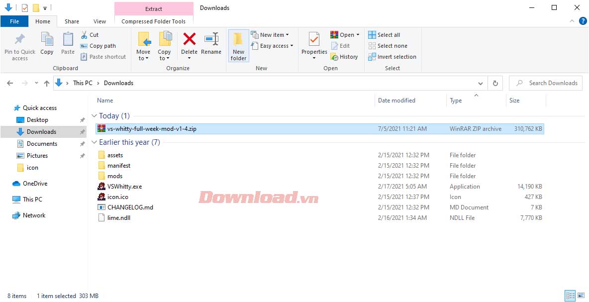 <p>1. Giải nén file vừa tải về.</p>