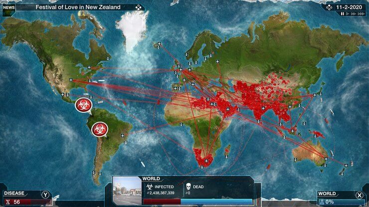 Game chiến thuật offline cho Android - Plague Inc.