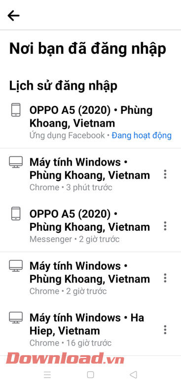 <p><strong>Bước 7:</strong> Lúc này trên màn hình sẽ hiển thị toàn bộ thời gian và thiết bị mà mình