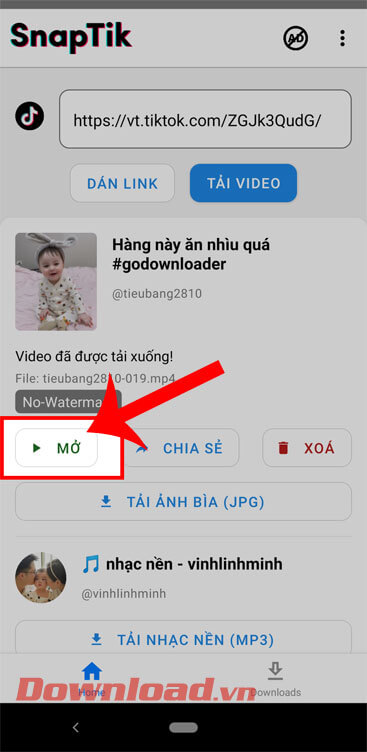 <p><strong>Bước 6:</strong> Đợi trong giây lát để quá trình xóa logo của video được hoàn thành, sau