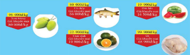 Quảng cáo khuyến mãi cuối tuần của một siêu thị