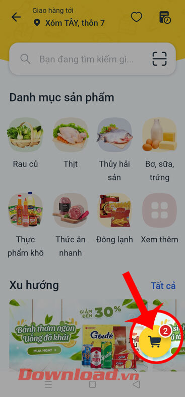 <p><strong>Bước 6: </strong>Sau khi đã thêm những sản phẩm cần mua vào giỏ hàng của mình, thì nhấn vào