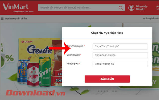 <p><strong>Bước 2:</strong> Lúc này tại trang chủ của ứng dụng sẽ hiển thị khung cửa sổ “<em>Chọn khu