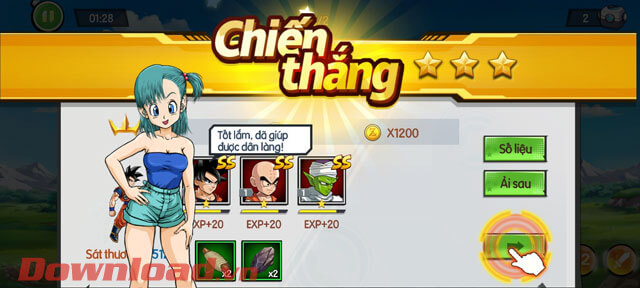 <p><strong>Bước 12:</strong> Cuối cùng, khi trận đấu được kết thúc trên màn hình sẽ hiển thị cửa sổ