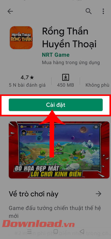 <p><strong>Bước 4:</strong> Sau đó, các bạn hãy nhấn vào nút <strong>Cài đặt.</strong></p>