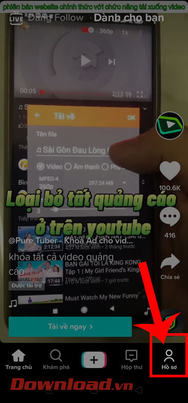 <p><strong>Bước 1: </strong>Đầu tiên, chúng ta sẽ <strong>mở ứng dụng TikTok </strong>trên điện thoại