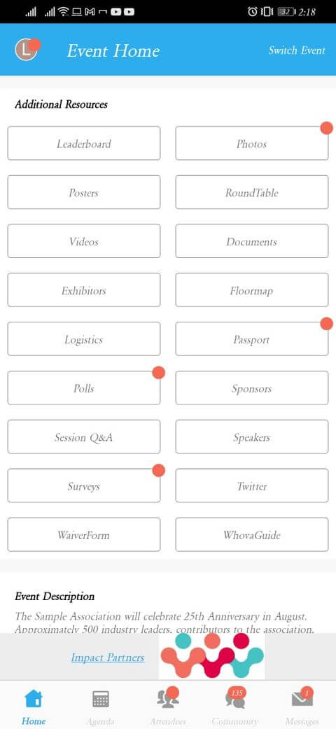App lên kế hoạch Whova