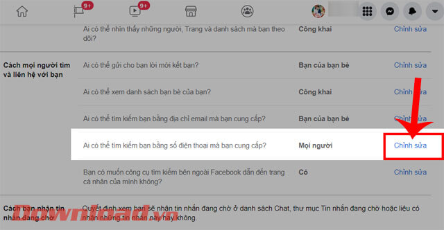 <p><strong>Bước 5: </strong>Di chuyển màn hình xuống phía dưới đến mục <em>Cách mọi người tìm và liên