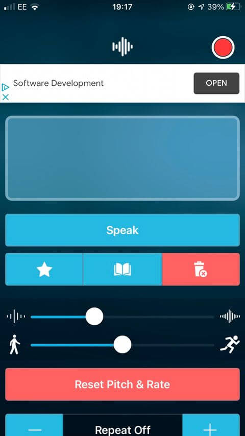 Speak chuyển văn bản thành giọng nói