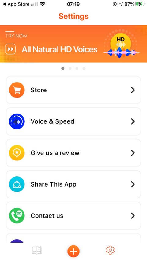 App Text to Speech: Audio Books