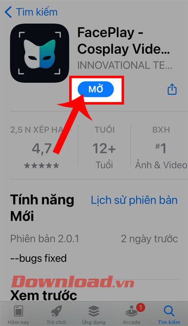 <p><strong>Bước 4:</strong> Chờ đợi một lát quá trình cài đặt ứng dụng về điện thoại sẽ được hoàn tất,