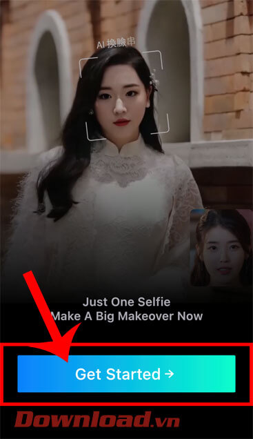 <p><strong>Bước 1:</strong> Khi đã cài đặt và mở ứng dụng FacePlay trên điện thoại thành công, tại giao