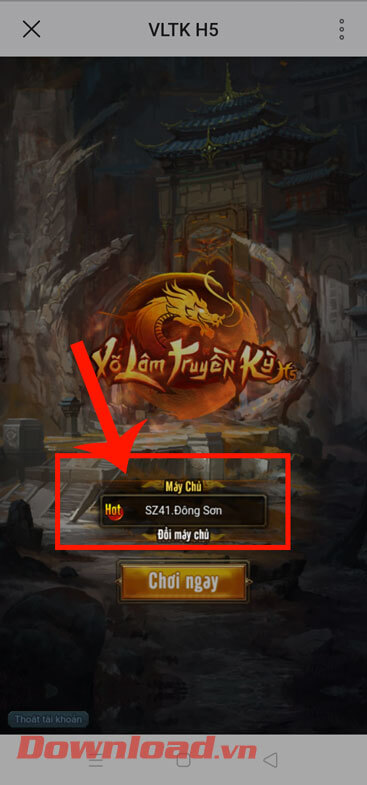 <p><strong>Bước 4: </strong>Lúc này, tựa game sẽ <strong>tự động đăng nhập tài khoản bằng tài khoản