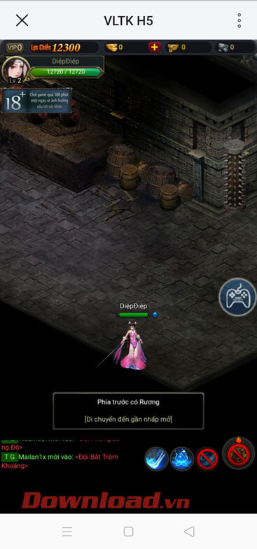 <p><strong>Bước 9:</strong> Cuối cùng, sau khi đã đăng nhập và tạo xong nhân vật, thì chúng ta sẽ <strong>bắt