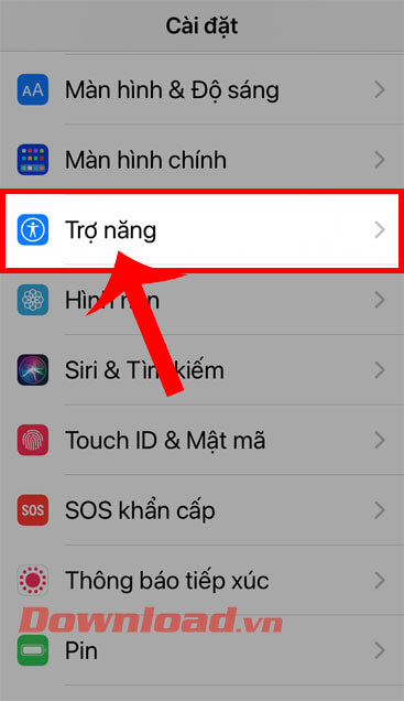 <p><strong>Bước 2:</strong> Tại giao diện phần <em>Cài đặt</em>, kéo màn hình xuống phía dưới rồi nhấn