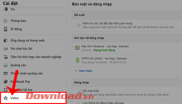 <p><strong>Bước 5: </strong>Trong khung cửa sổ Cài đặt ở phía bên trái màn hình, click chuột vào mục