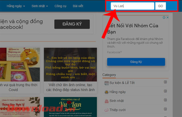Nhập từ khóa "Vu Lan"
