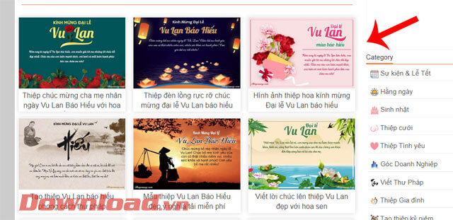 Chọn mẫu thiệp