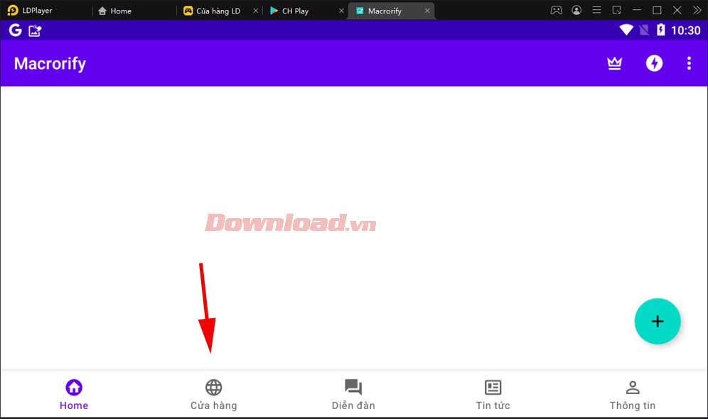 <p>9. Tới<strong> Cửa hàng</strong>.</p>