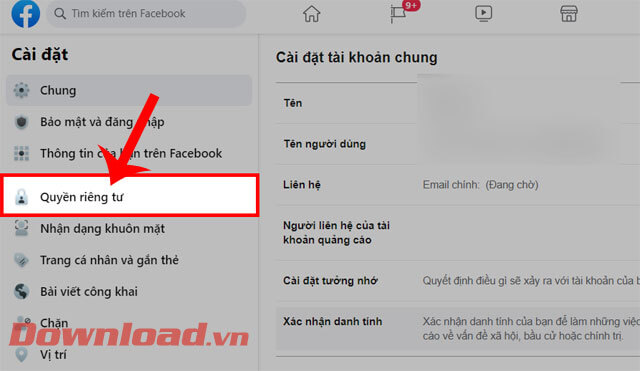 <p><strong>Bước 5:</strong> Lúc này trong khung cửa sổ ở phía bên trái màn hình, hãy ấn vào mục <strong>Quyền