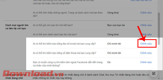 <p><strong>Bước 6:</strong> Trong mục <em>Cách mọi người tìm và liên hệ với bạn</em>, hãy click chuột