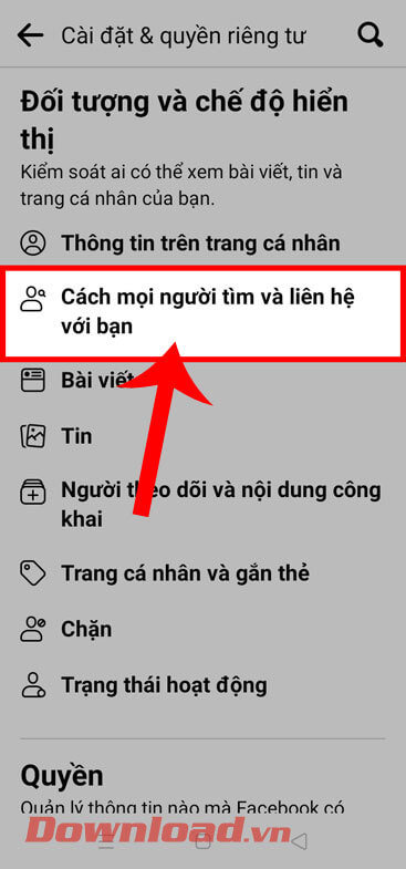 <p><strong>Bước 4:</strong> Vuốt màn hình xuống phía dưới đến mục <em>Đối tượng và chế độ hiển thị</em>,