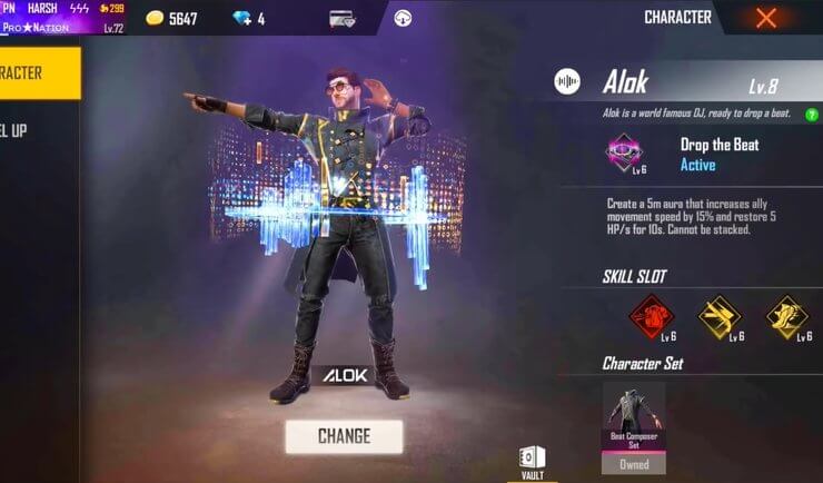 DJ Alok trong Free Fire