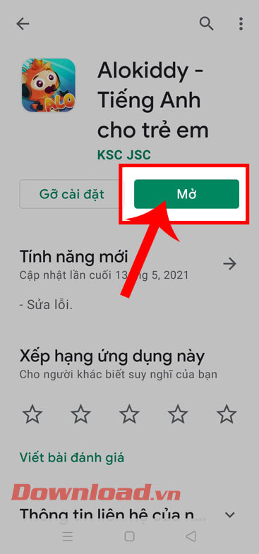 <p><strong>Bước 5:</strong> Sau đó chờ trong một lát để quá trình tải ứng dụng về máy được hoàn tất,