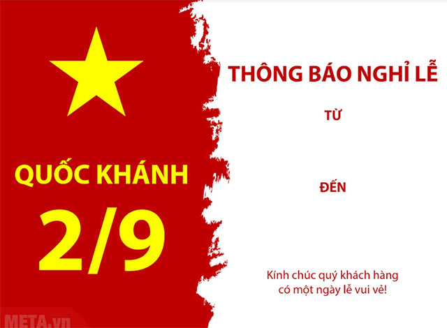 Thông báo nghỉ 2/9