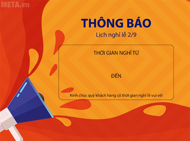 Thông báo nghỉ 2/9