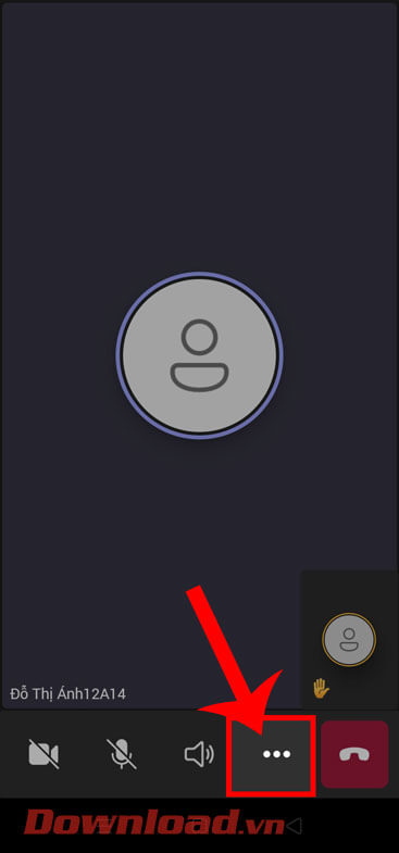 <p><strong>Bước 5:</strong> Để hạ tay xuống, thì chúng ta sẽ tiếp tục chạm vào <strong>biểu tượng dấu