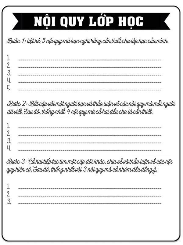 Phiếu học tập đầu năm 2021 - 2022