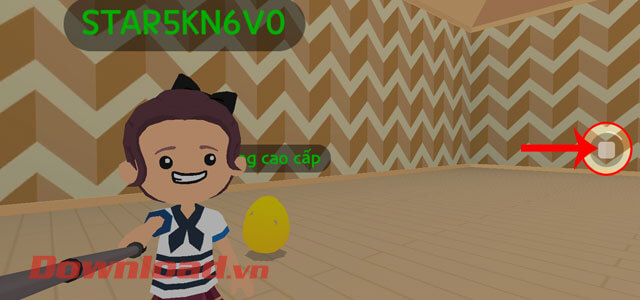 Ấn vào biểu tượng hình vuông