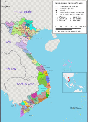 Bản đồ hành chính Việt Nam