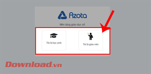 <p><strong>Bước 3:</strong> Trên màn hình bây giờ xuất hiện khung cửa sổ <em>Azota - Nền tảng giáo dụ</em>c,