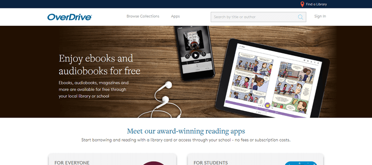 Nguồn tải sách miễn phí Overdrive
