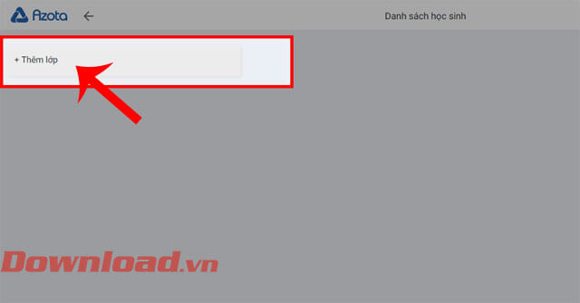 Click chuột vào nút Thêm lớp