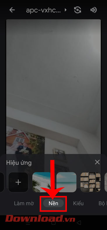 <p><strong>Bước 3: </strong>Sau đó hãy <strong>di chuyển thanh hiệu ứng </strong>ở phía dưới màn hình