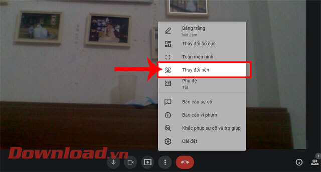 <p><strong>Bước 3: </strong>Lúc này, tại khung cửa sổ tiện ích của Google Meet, hãy nhấp chuột vào mục