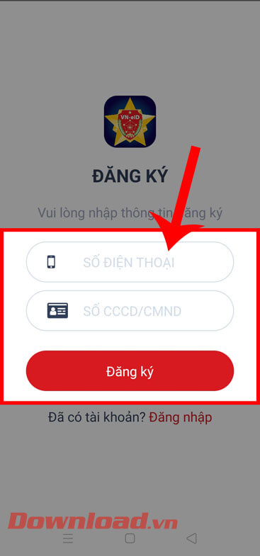 <p><strong>Bước 2: </strong>Khi này, hãy <em><strong>n</strong><strong>hập số điện thoại, Số CCCD/CMND</strong></em>,