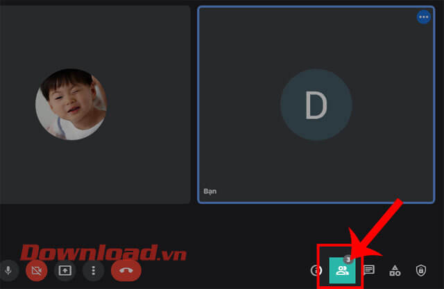 Nhấn vào biểu tượng hình người