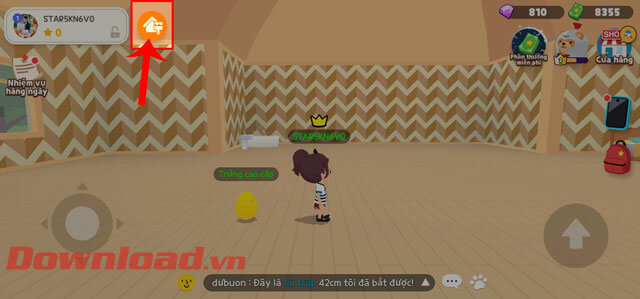 Ấn vào biểu tượng chỉnh sửa nhà