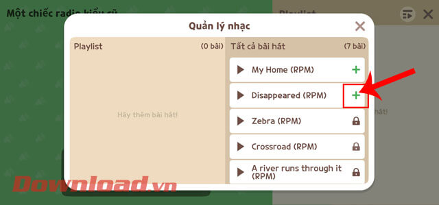 Chạm vào biểu tượng dấu "+"