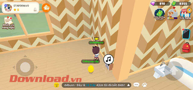 Nhạc đã được bật trong nhà