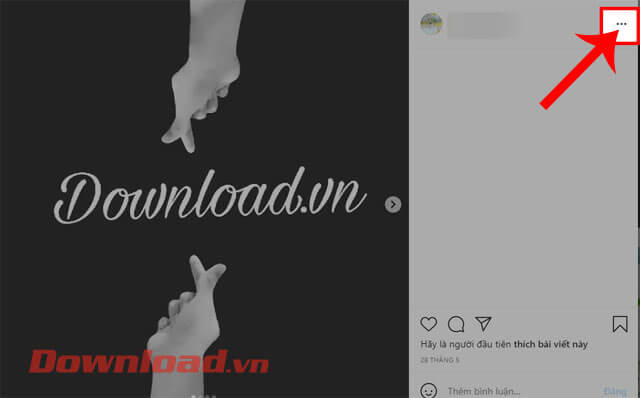 <p><strong>Bước 2: </strong>Trong khung cửa sổ của bài viết, click chuột vào <strong>biểu tượng dấu