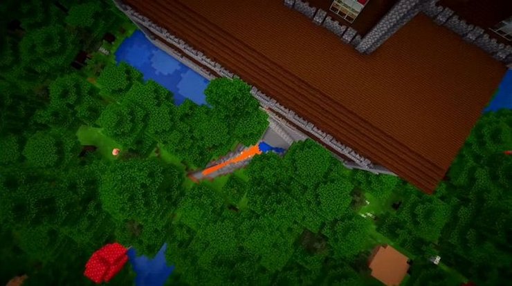 Hạt giống Minecraft về biệt thự trong rừng