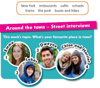 Listen to four street interviews in a radio programme