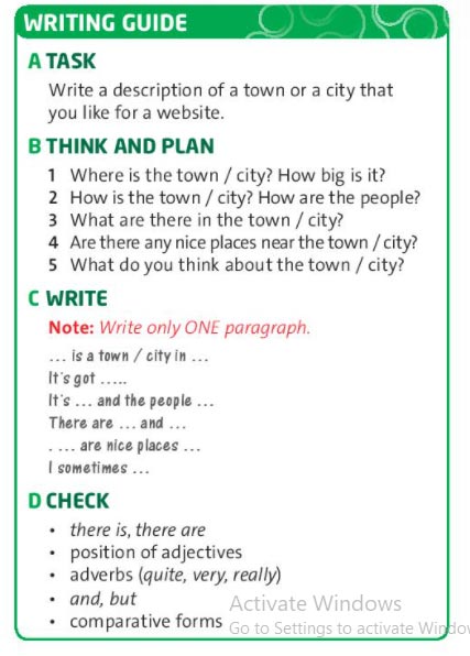 Follow the steps in th e writing guide