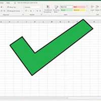 Cách chèn dấu tích trong Excel